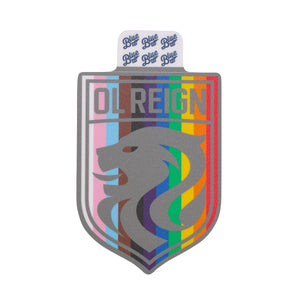 Progress Pride Crest Sticker