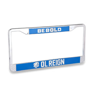 Be Bold Metal License Plate Frame